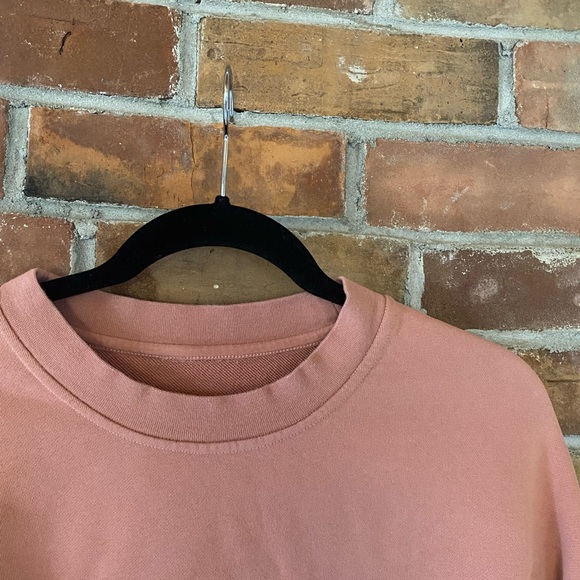 LULULEMON perfectly oversized crew pink pit to pit 24” - Picture 3 of 5